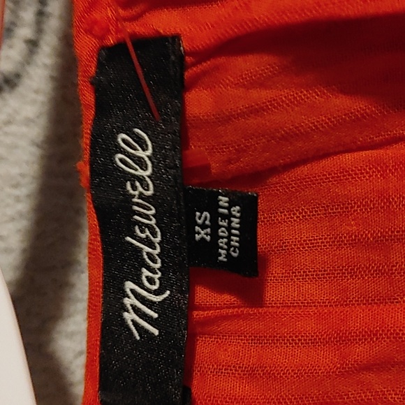 Madewell Peekaboo Pom-Pom Top SZ.XS - Picture 9 of 10